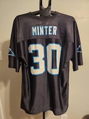 Vintage Carolina Panthers Mike Minter #30 Jersey XL Retired NFL Players